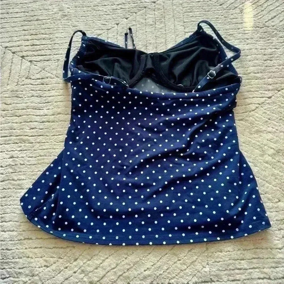 Lands end Polk a dot swim top size 6 - Picture 2 of 4